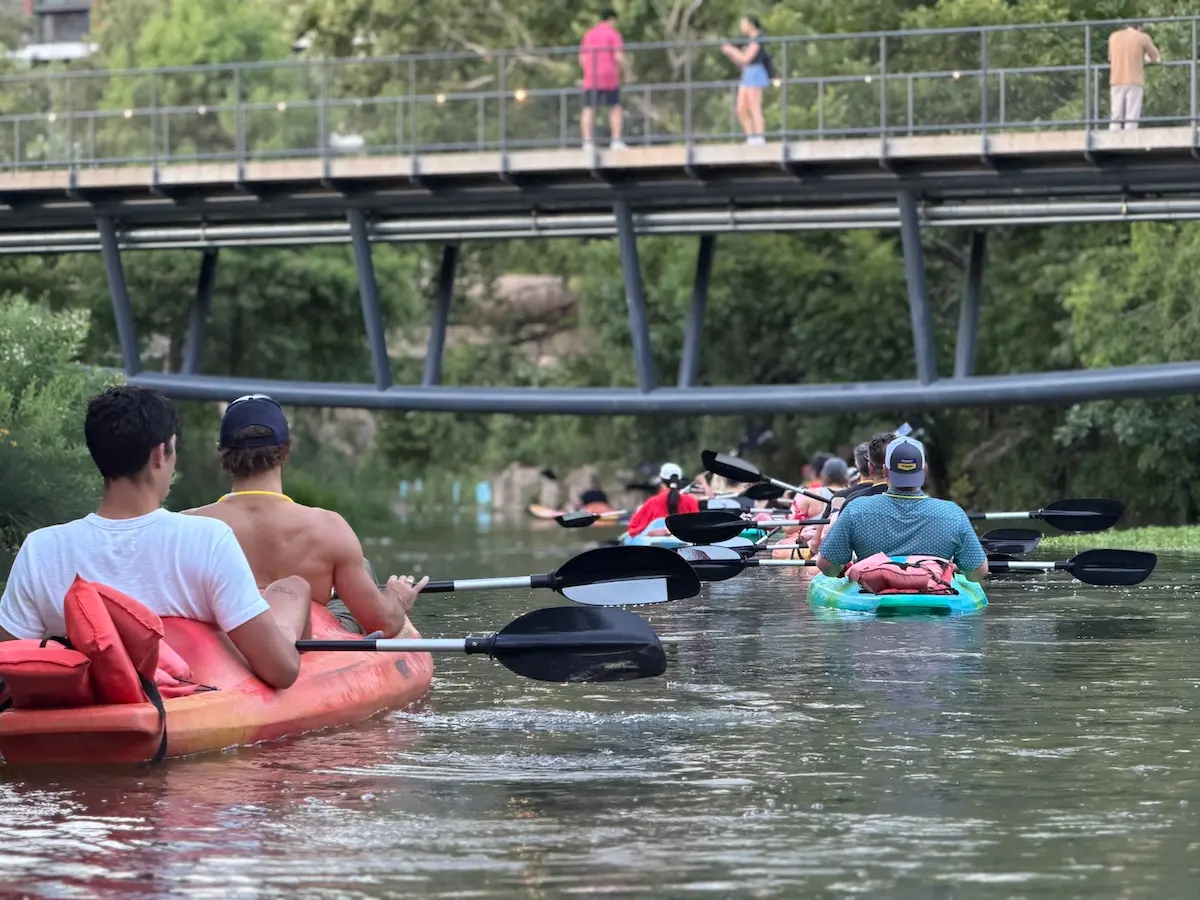 Live Love Paddle kayaking and paddleboarding on Lady Bird Lake, Austin